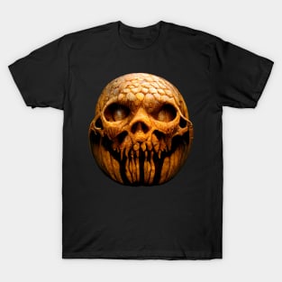 Scary Halloween Pumpkin Art T-Shirt